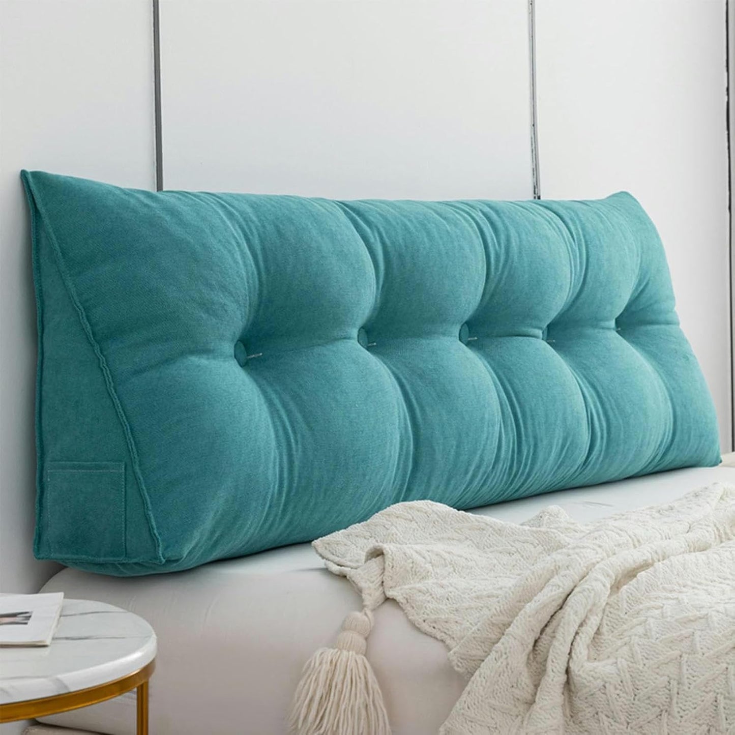 Wedge Headboard Pillows Head Roll Pillow Bed Wedge Pillow Large Bolster Bed Rest Reading Pillows Backrest Pillows for Sitting in Bed Backrest Positioning Support