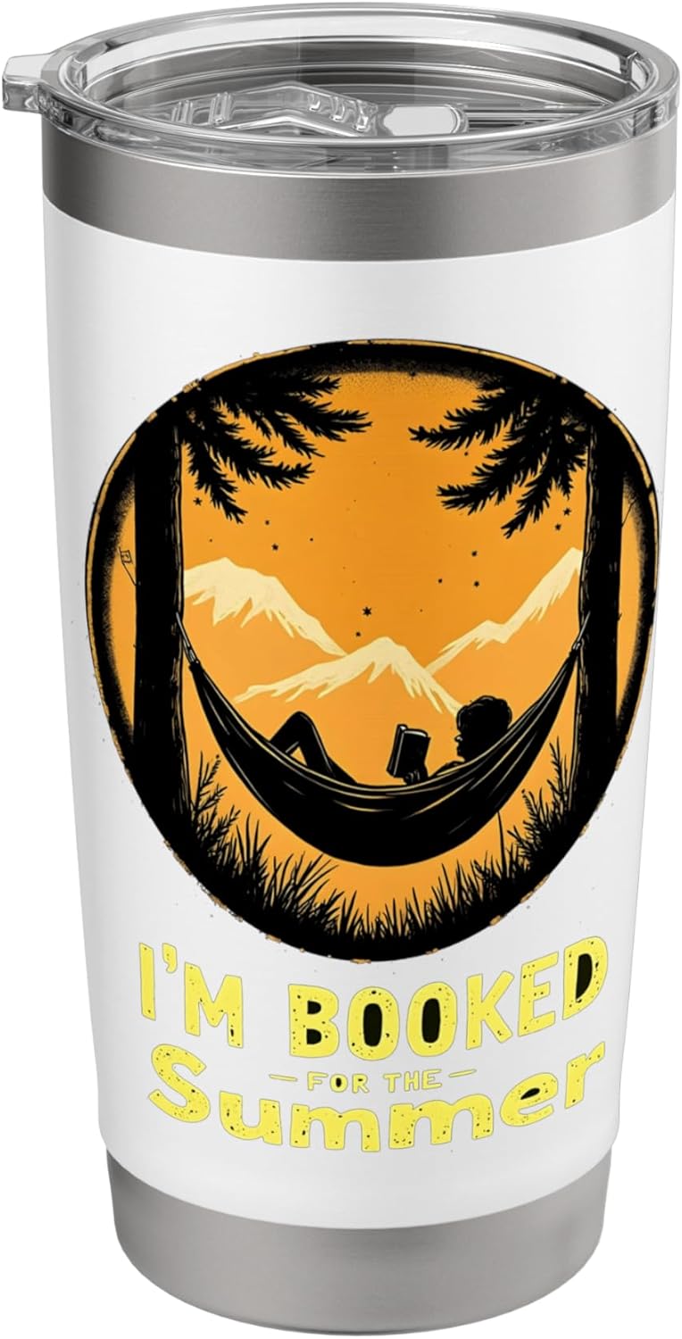 I'm Booked for the Summer Relaxing in Nature Reading Stainless Steel Insulated Tumbler