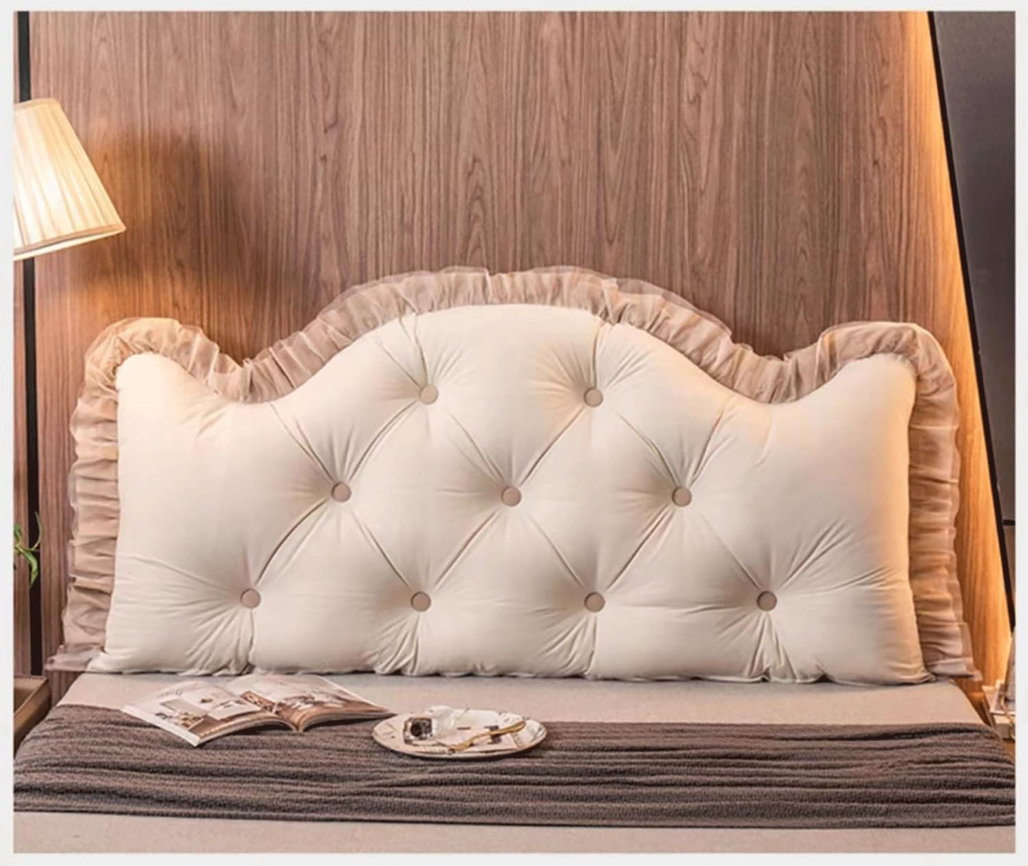 Large Reading Pillow Headboard Pillow,Bolster Backrest Pillow Wedge Positioning Support Pillow for Sofa Bed Lumbar Pad(Size:35"/90cm,Color:H)