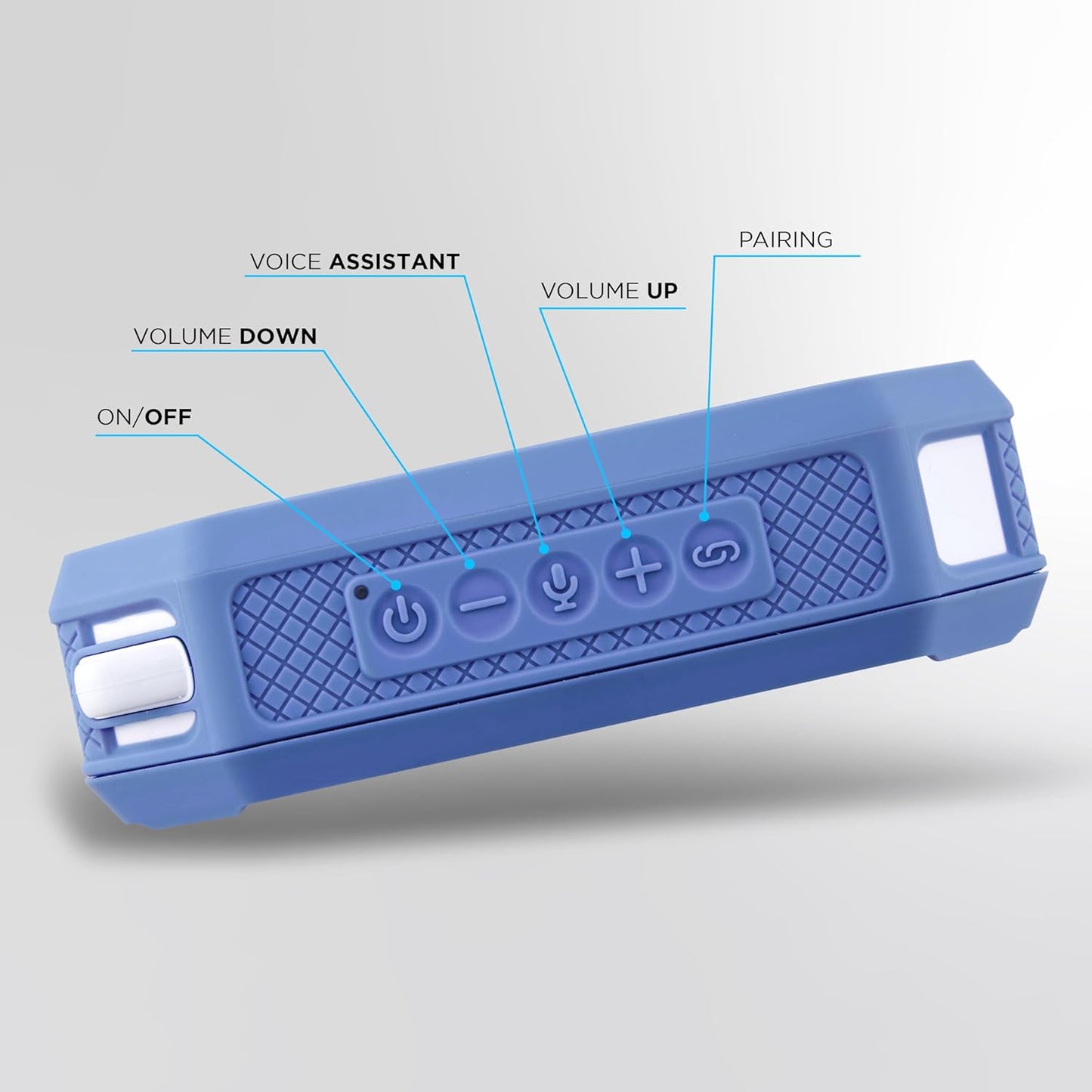 Altec Lansing Portable Bluetooth Speaker HYDRAMINI 2.0, IP67 Waterproof, Portable Speaker, 12h Playtime, Wireless Pairing, USB-C Quick Charge, Magnetic Bluetooth, Voice Assistant Integration
