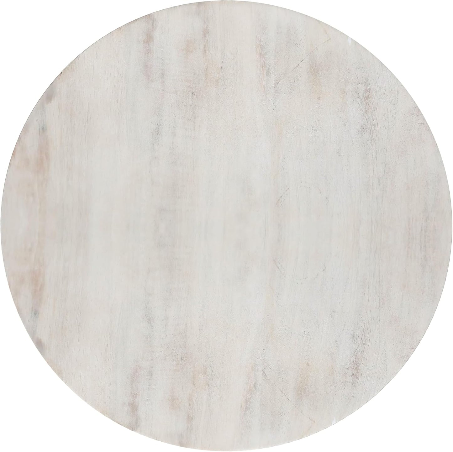 SIMPLIHOME Robbie Accent Table - 16 inch Wide Solid Mango Wood End Table in Distressed White Wash, Boho Contemporary Rustic Side Table for Living Room or Bedroom with Multipurpose Function, Assembled