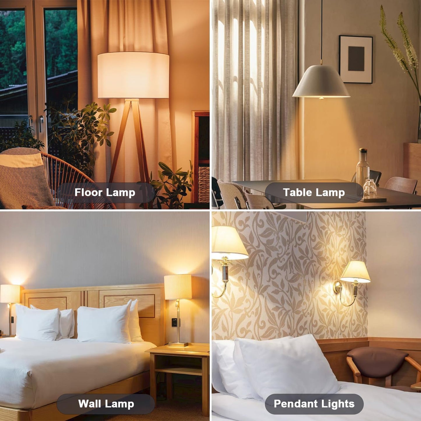 【Upgraded】luckystyle LED Light Bulbs with Remote Control,E26 Light Bulbs Dimmable 3000k-6500k,Led Bulbs 12W Energy Efficient,Cordless Light Bulb for Lamp Lighting for Bedroom Living Room Office,Timer