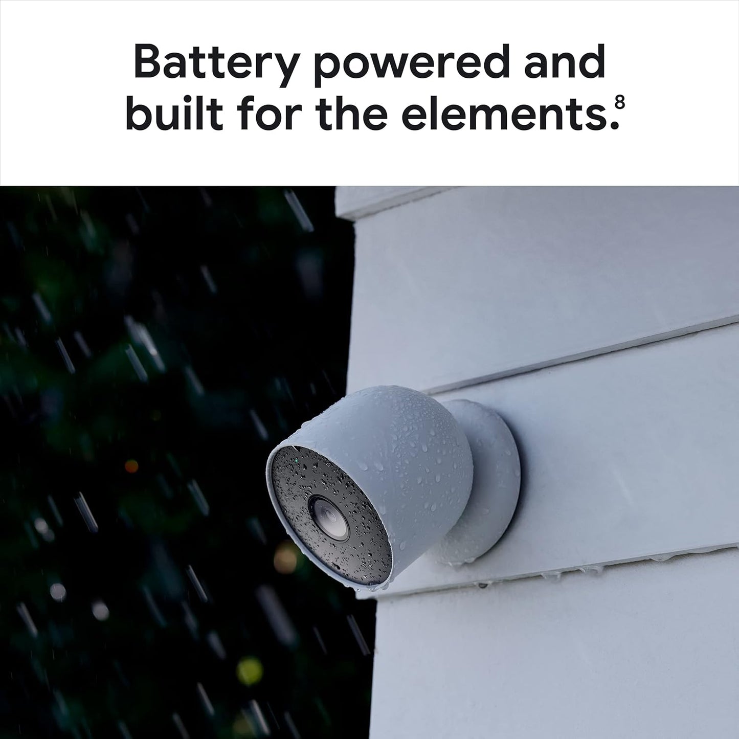 Google Nest Cam Outdoor or Indoor, Battery - 2nd Generation - 1 Pack