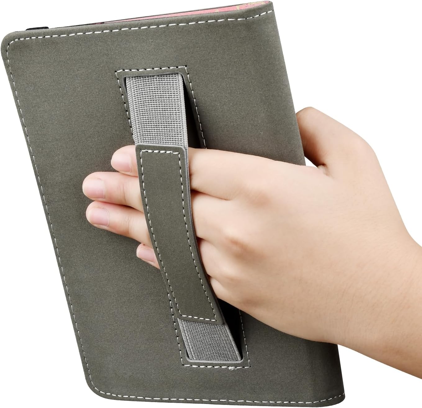 DaFong Universal Case for 6" eReaders Tablet, Lightweight PU Leather Cover with Hand Strap for 6 Inch, Kobo/Voyaga/Sony/Tolino/Nook/Pocketbook E-Book Tablet,Dark Green