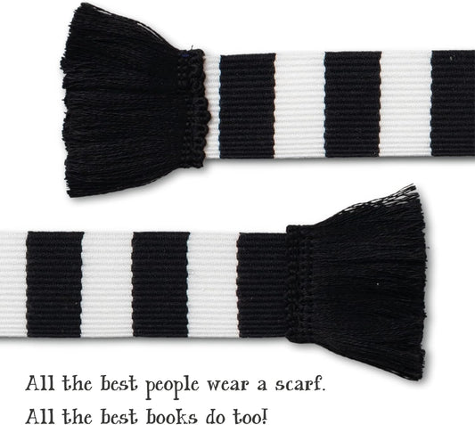IF USA 32905 Book Scarf Bookmark - Black & White