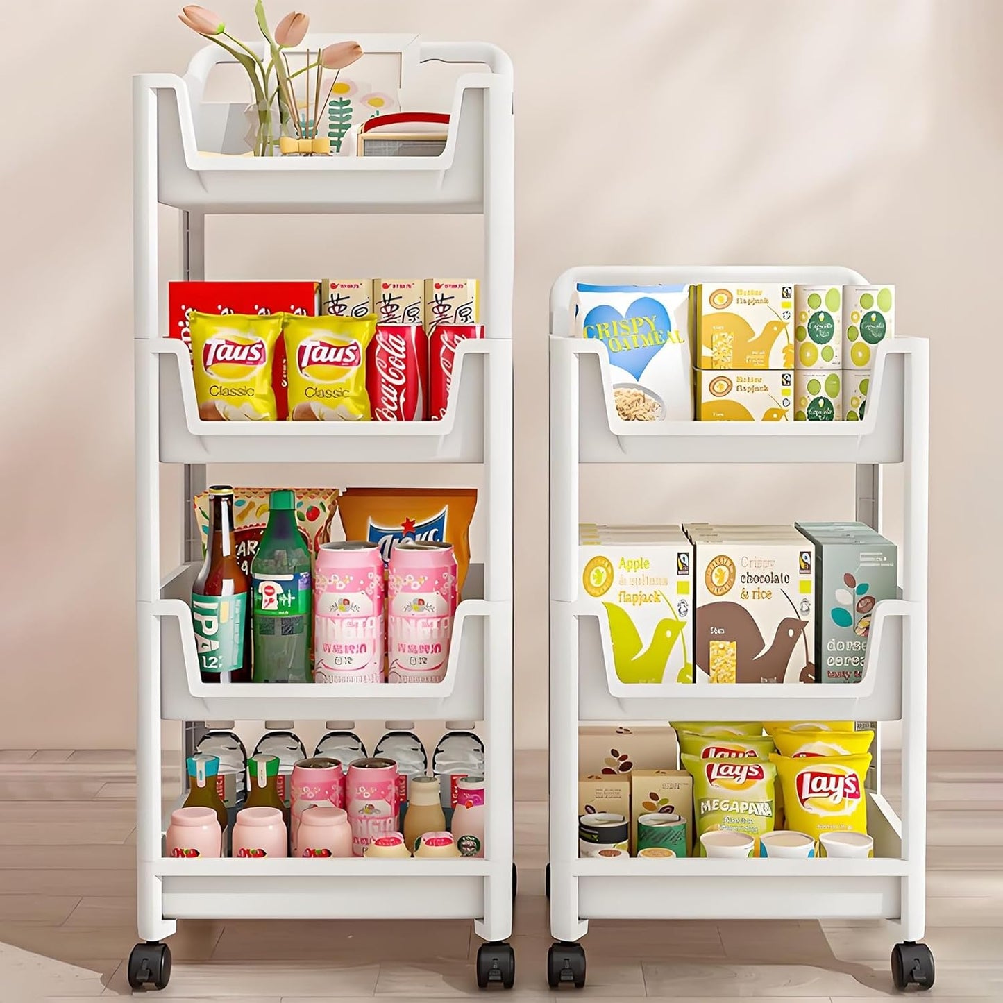 Display cabinet,rotating book shelf,unique bookshelf,horizontal bookshelf,corner bookshelf with storage,room decor,Suitable for living room, bedroom, study, living room corner, office French(42x28x72c