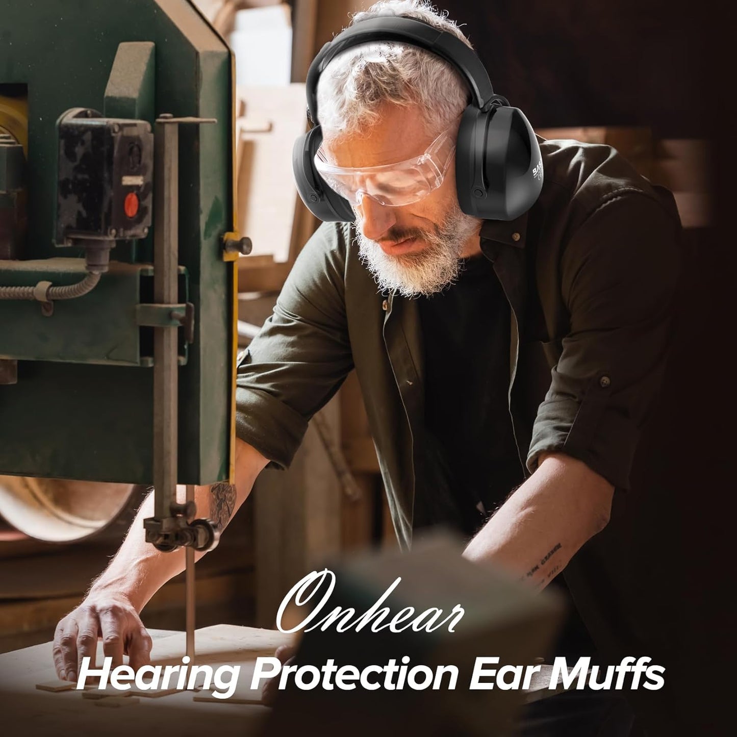Ear Protection Headphones for Adults Kids, Noise Cancelling Headphones for Autism, Adjustable Noise Cancelling Ear Muffs, Earmuffs Hearing Protection, Effective Ear Muffs for Noise Reduction