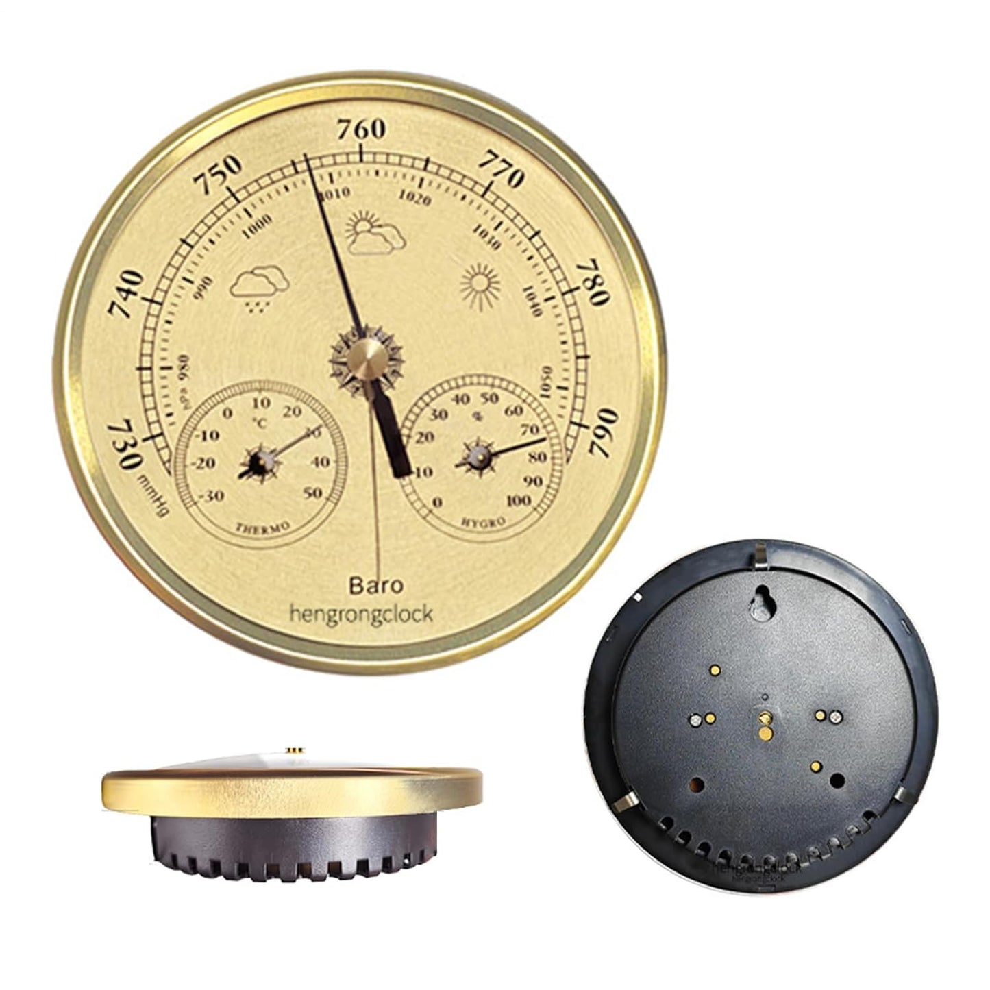 Humidity Monitoring Gauge Digital Thermometer Hygrometer Temperature Sensor High Precision Indoor Outdoor Marine Boating Fishing Home Office Metal Compact Reliable Easy Read Portable Measurement