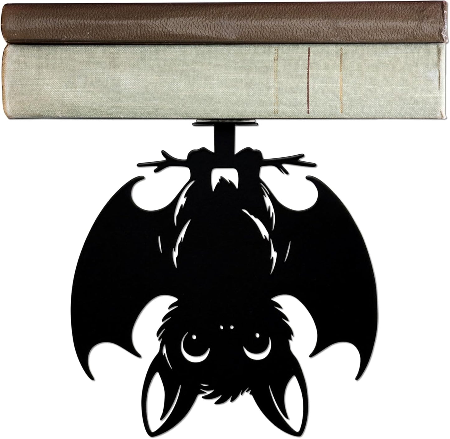 Metal Bat Floating Book Shelves for Wall, Unique Gothic Decor, Invisible Bat Bookshelf Wall Mounted, Unique Gifts for Gothic Lovers