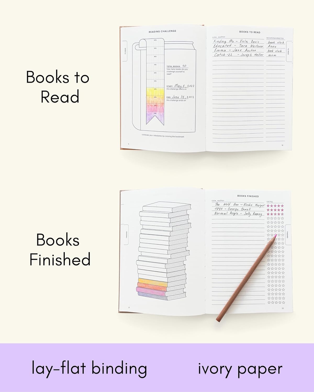 Kunitsa Co. Reading Journal - 52 reviews. Review and Track Your Reading. Book Journal for Book Lovers & Readers. Burgundy