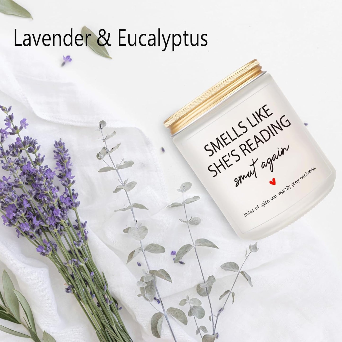 Book Lovers Gifts, Bookish Candle - Mothers Day, Birthday Gifts for Book Lovers Women, Teacher, Readers, Bookworm, Librarian, Books Themed Presents, Dark Romance Decor