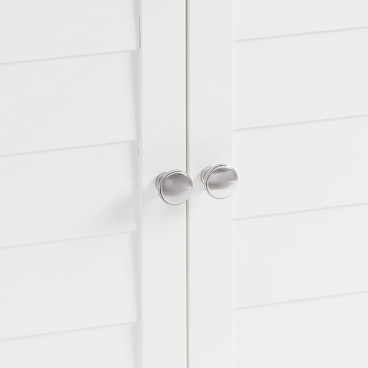 Crosley Furniture Lydia Corner Storage Cabinet and Bathroom Organizer with Shelves, White