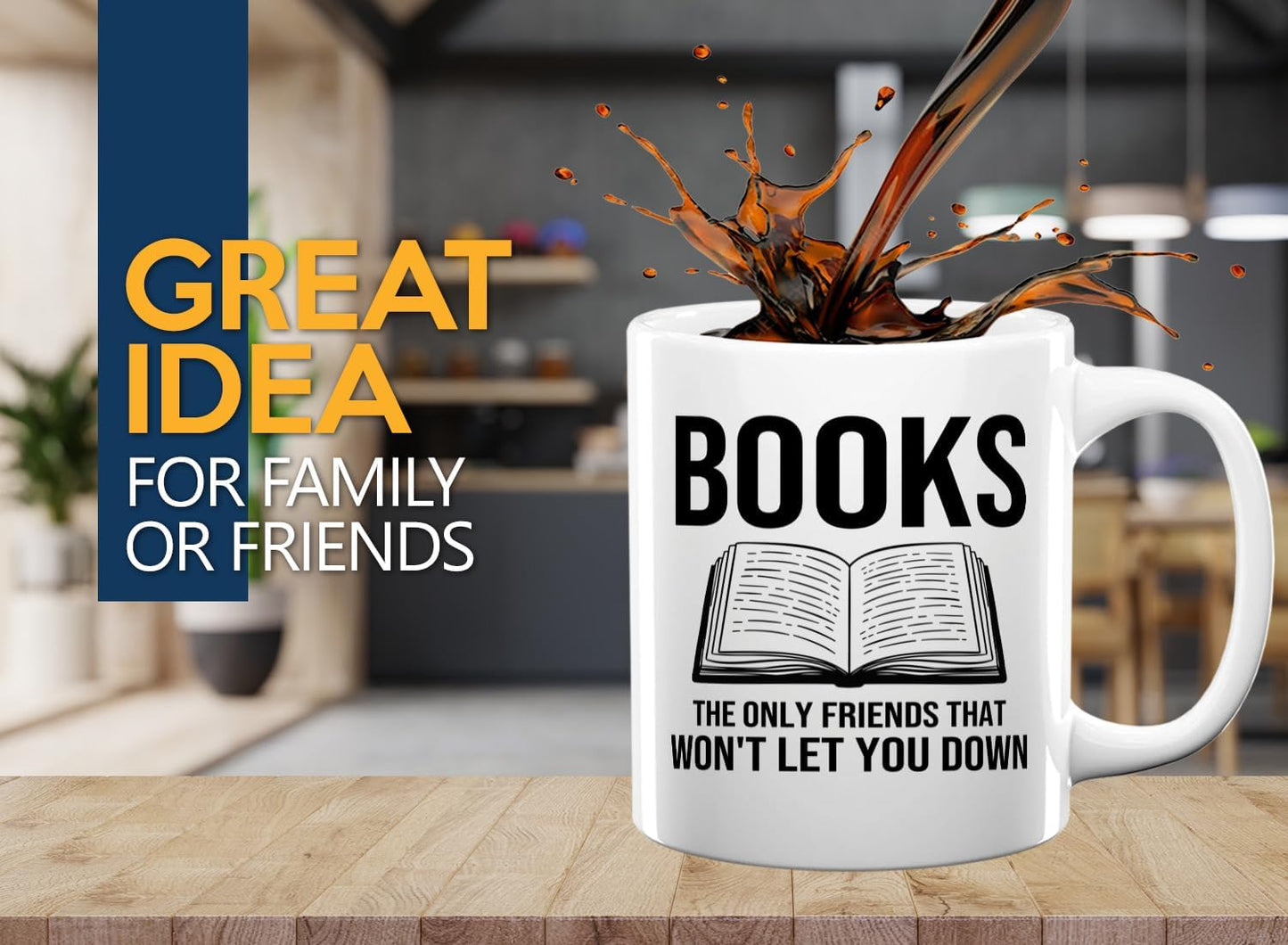 Book Lover Coffee Mug 11oz White -Books The only - Bookworm Literature Library Book Lover Reader Booked Editor Intellectual Studious