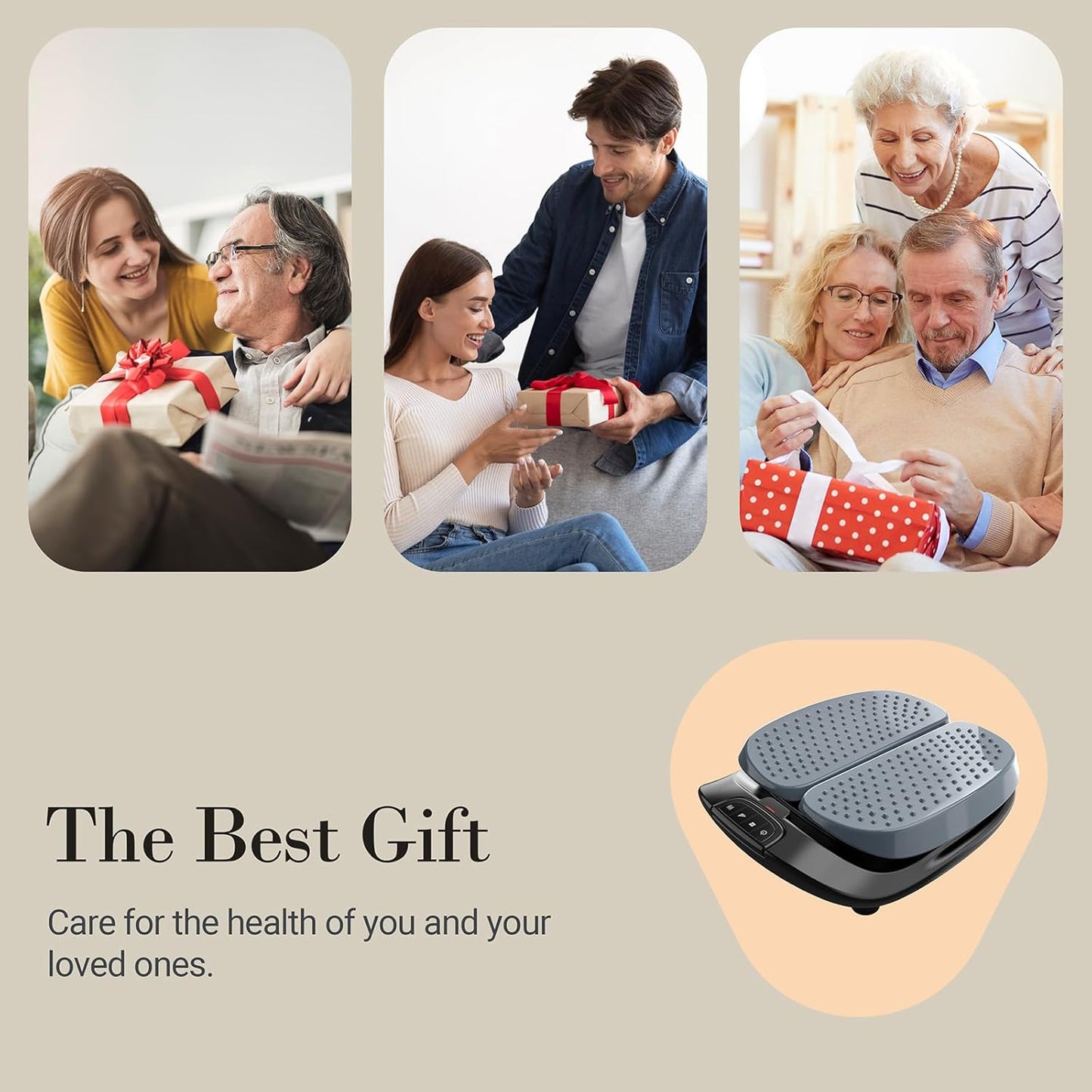 Foot Massager for Neuropathy FSA Eligible HSA, Adjustable Vibration Foot Massager with Heat & Remote Control, Electric Feet Massager for Legs Circulation, Plantar Fasciitis Pain, Stress Relief