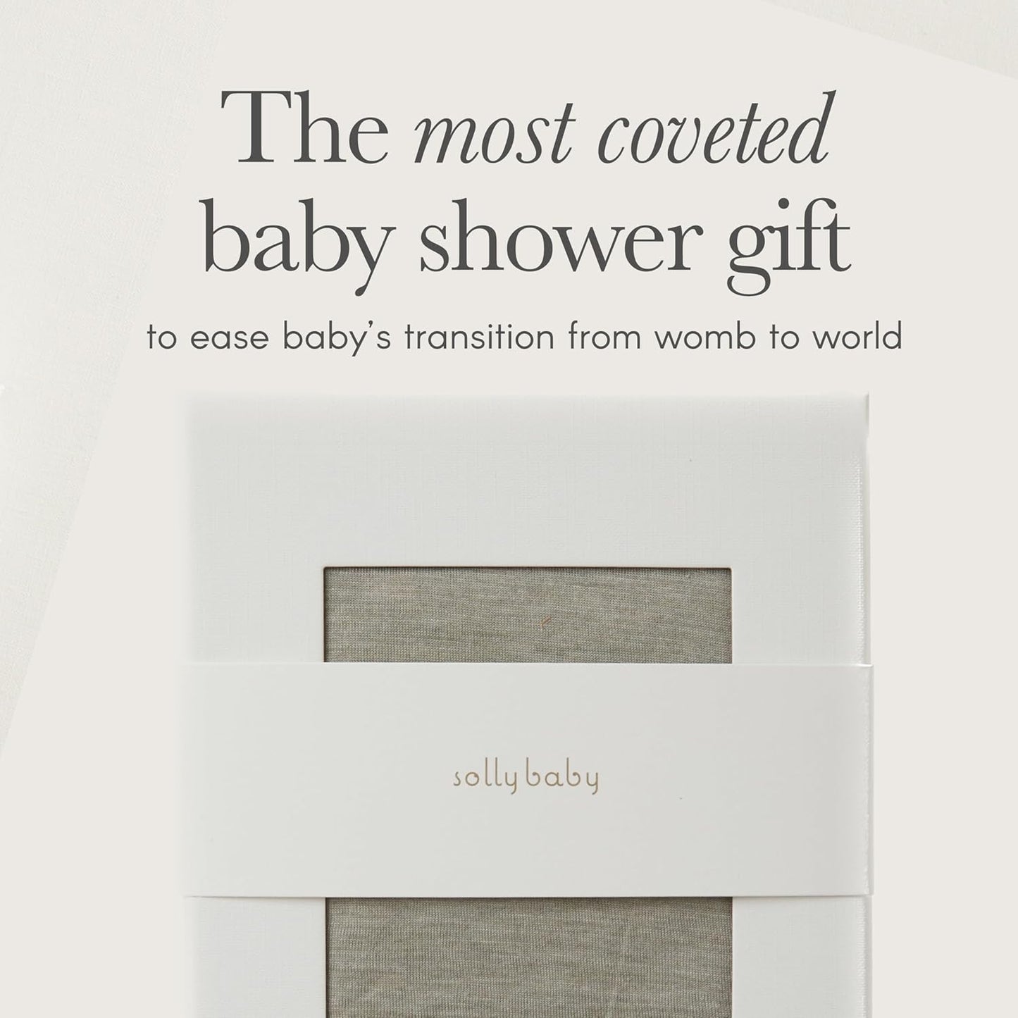 Solly Baby Wrap, Buttery-Soft Baby Carrier Newborn to Toddler 8-25 Lbs., Lightweight & Hands-Free Wrap, Breathable Summer Carrier, Baby Wearing & Postpartum Essential, New Mom Gift, Driftwood Stripe
