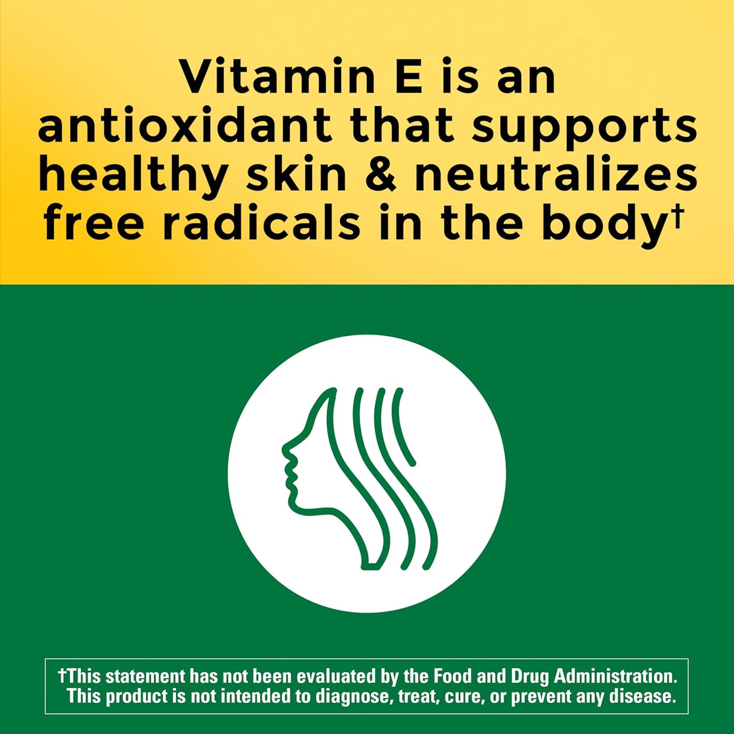 Nature Made Vitamin E 180 mg (400 IU) dl-Alpha, Dietary Supplement for Antioxidant and Skin Support, 180 Softgels, 180 Day Supply