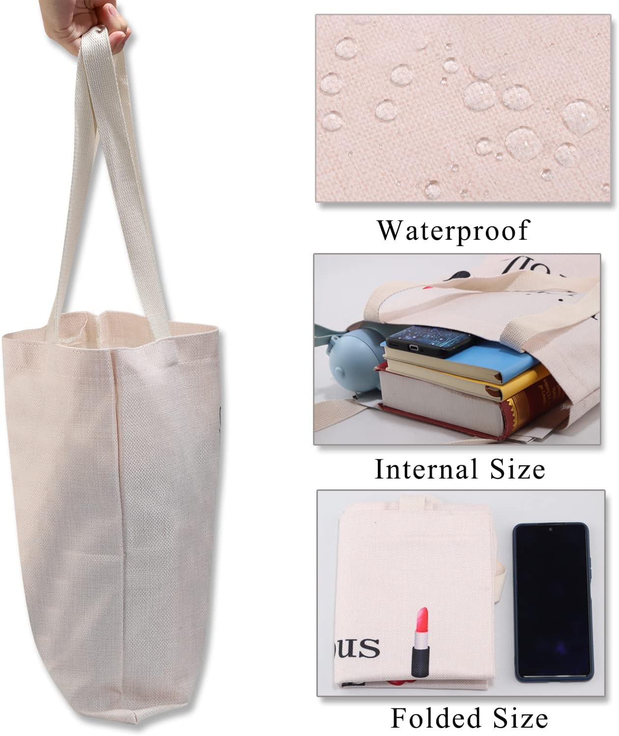 BDPWSS Take a Look It's In a Book Tote Bag Book Lover Gift Reading Gift For Bookworm Librarian Reading Lover Canvas Handbag