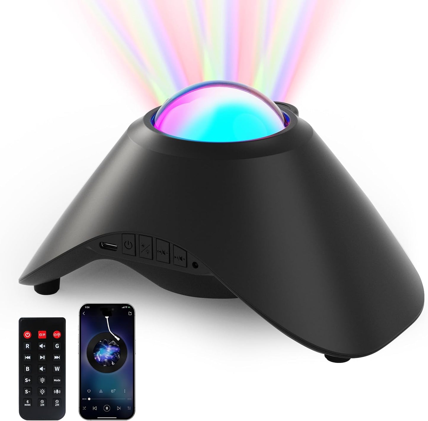 Galaxy Projector,Northern Galaxy Light Aurora Star Projector with Bluetooth Speaker Timer and Remote Control,Night Lights for Bedroom Room Decor, Gifts for Kids, Adults, Christmas, Birthday