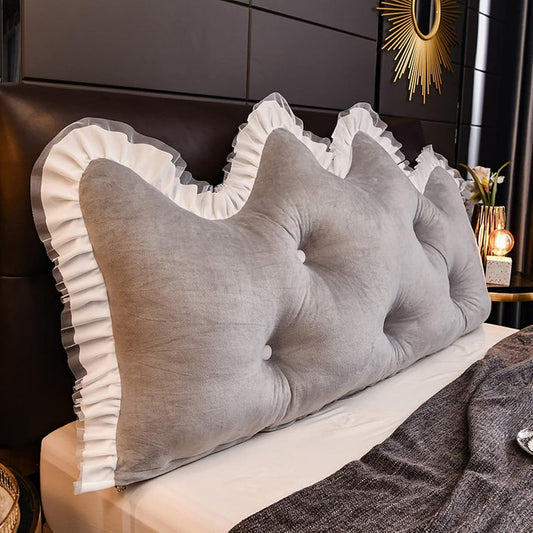 120CM Lumbar Support Pillow for Headboards - Backrest Cushion for Bed, Ideal, Comfortable Back Support for Relaxation and Rest (A 150CM / 59.05 in)