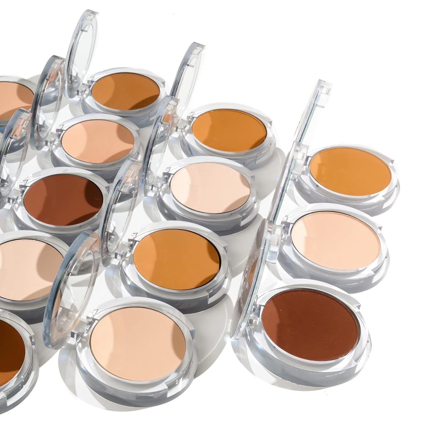 PÜR MINERALS 4-in-1 Pressed Mineral Makeup Powder Foundation with SPF 15 - Concealer & Finishing Compact Pressed Powder for Face - Buildable Medium to Full Coverage Foundation Powder