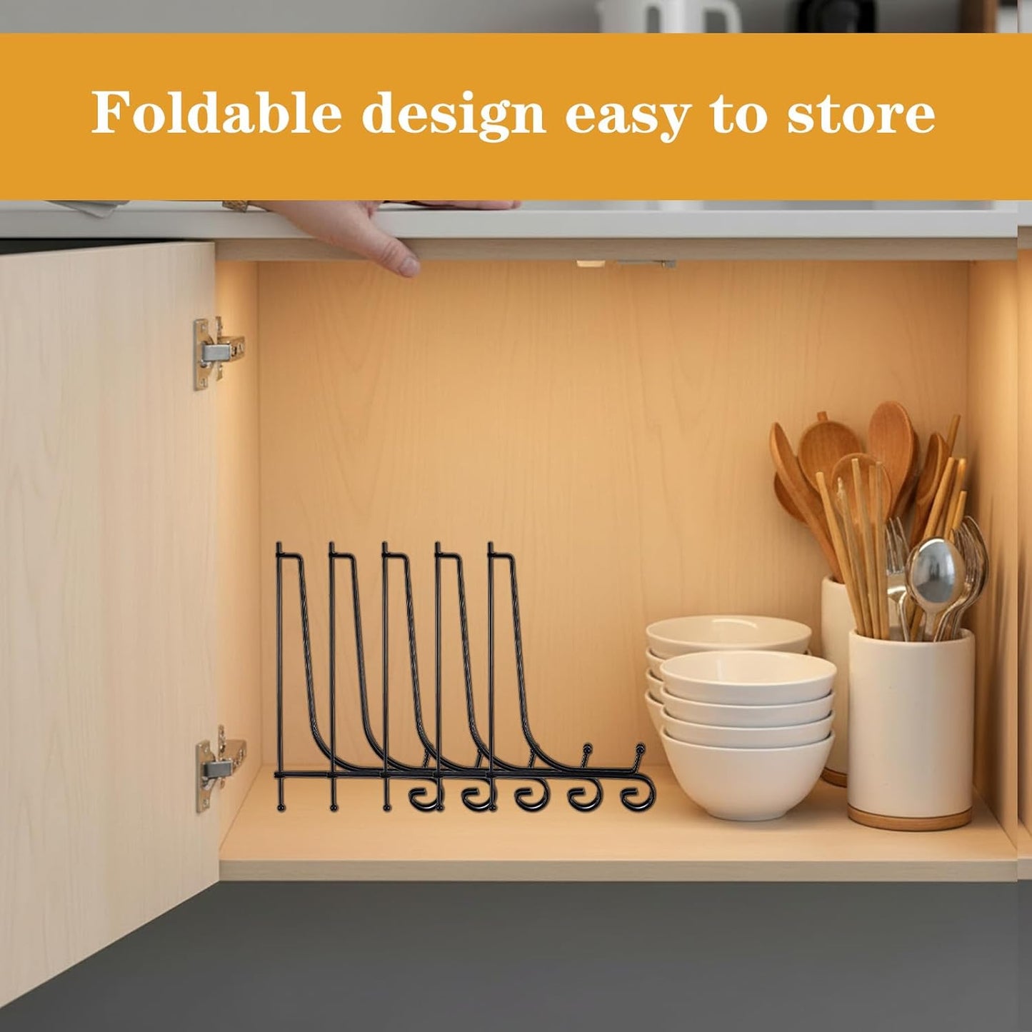 10 Pack Iron Display Stand 10“ Plate Picture Photo Stand for Display, Black Foldable Easel Holder Stand Decorative Metal Plate Holders Display Stand for Photo Frame Book Card Collection Office
