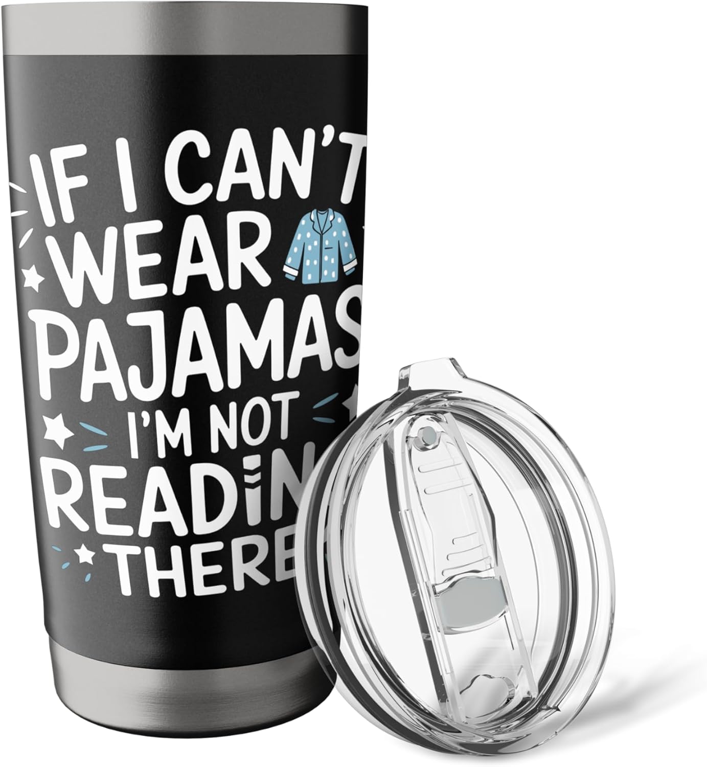 Reading All Winter Cozy Book Lover and Literary Escape Stainless Steel Insulated Tumbler
