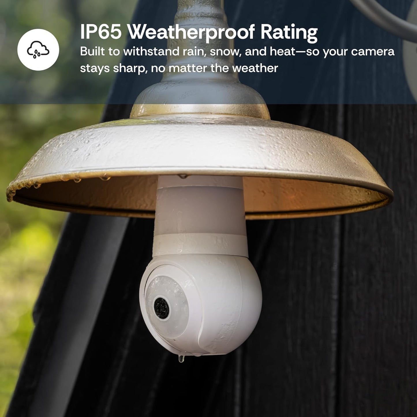 Luna Light Bulb Security Cameras Wireless Outdoor Indoor, 360° Pan Tilt, Color Night Vision, LED Bulb & Spotlight, 2.4GHz 5GHz Wi-Fi 6, Porch Light Cameras for Home Security (2026 Upgrade Version)