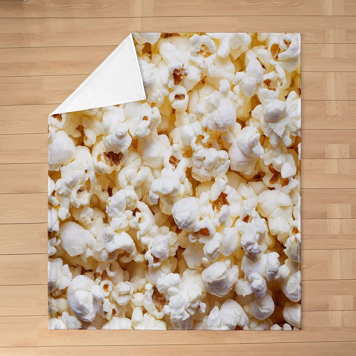 Erosebridal Popcorn Throw Blanket - 3D Pop Corn Fleece for Bedroom, Living Room, Movie Theme Decor - Luxury Soft Plush Cinema Food Snack Fuzzy Blanket, Throw Size
