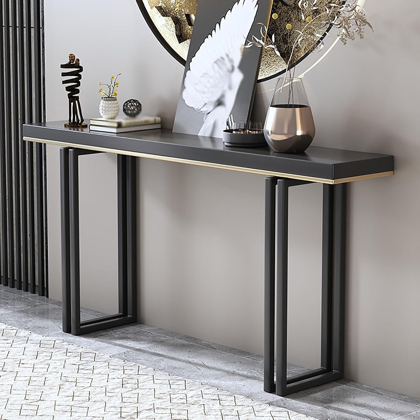 Sofa Tables Modern Wooden Console Table，Console Sofa Tables，Narrow Console Table, Console Table for Entryway, Hallway Table/Bookshelf, Narrow Entryway Table, Narrow Sofa Table for Living Roo