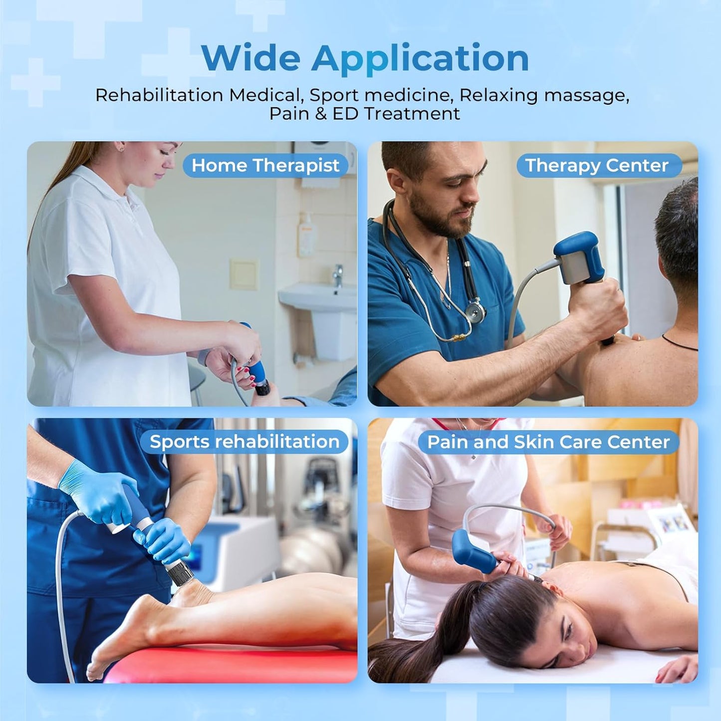 2026 New Upgraded Shockwave Therapy Machine, Extracorporeal Shock Wave Therapy Device for Pain Relief,Muscle and Bone Tissue Regeneration, ESWT Shock Wave Therapy Machine for Home & Institution Use