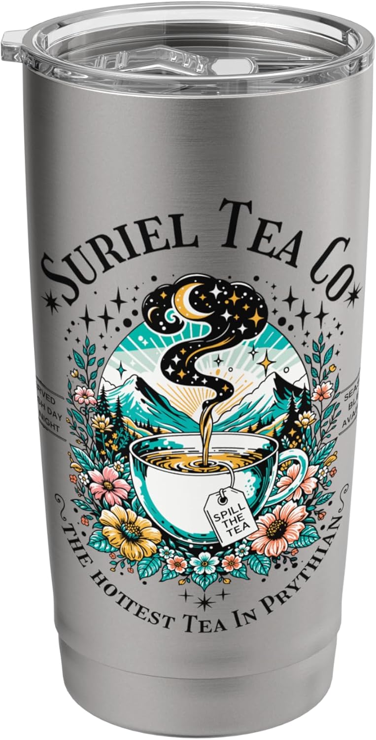 Suriel Tea Spicy Fantasy Romantasy Readers Booktok Bookish Stainless Steel Insulated Tumbler