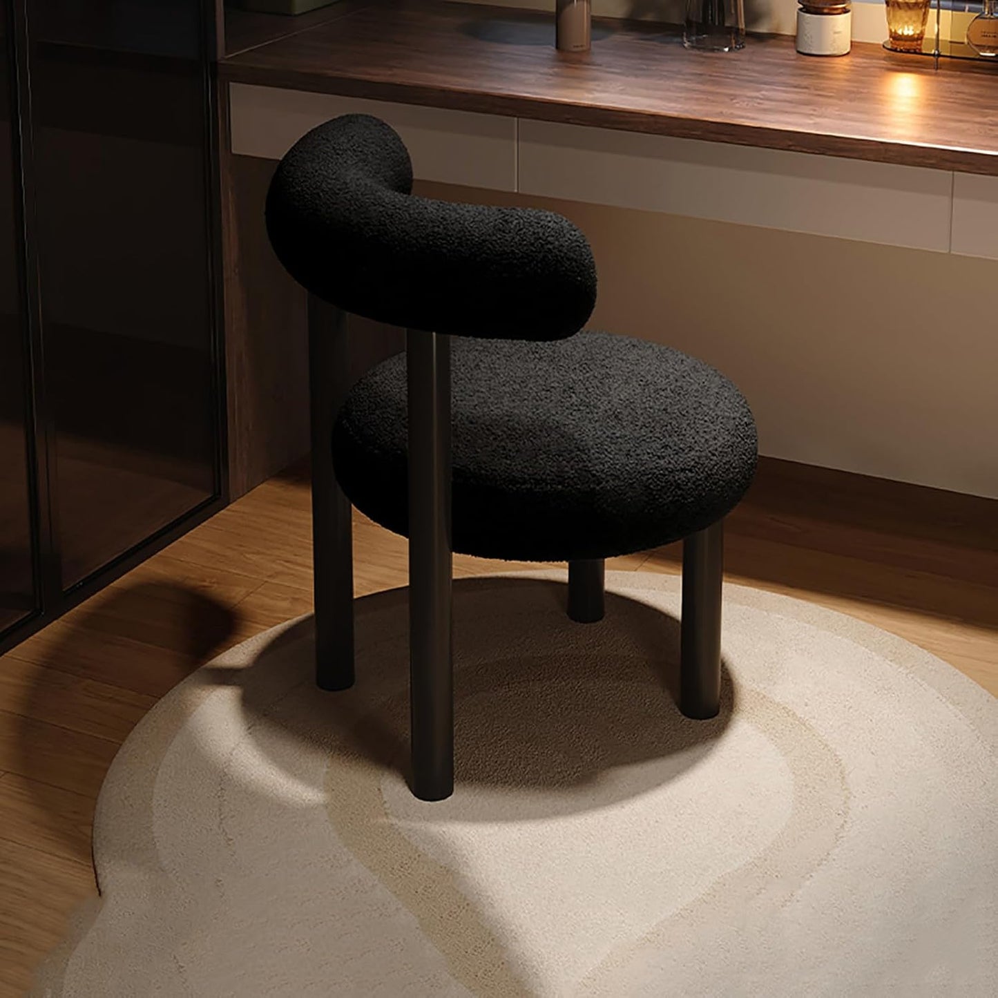 Soft Padded High Back Chair - Fashionable Living Room, Bedroom, Study/B Chair with Comfortable Cushioning - Ergonomic Design, Modern Style Furniture