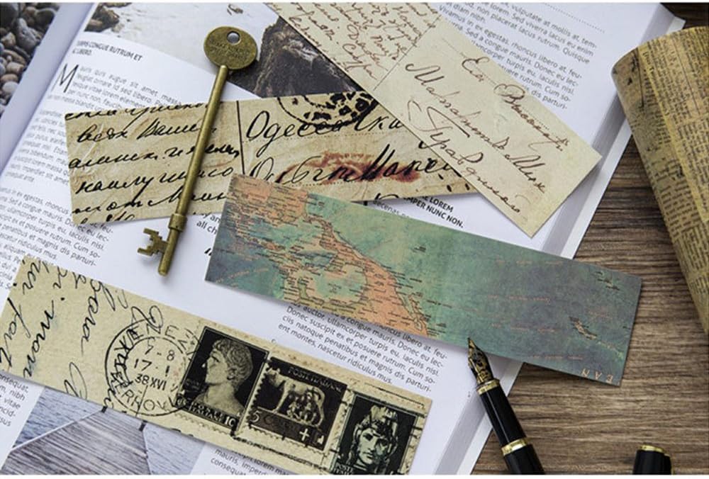 Vintage Style Bookmarks for Women Men, 30PCS (Retro Collection)