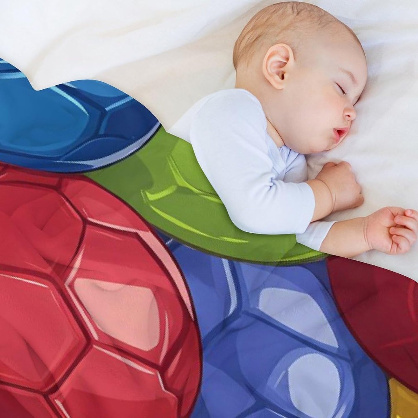 Football Colorful Socer Ball Throw Blanket for Couch Bed Plush Cozy Fuzzy Flannel Blanket for All Season 30"x50"