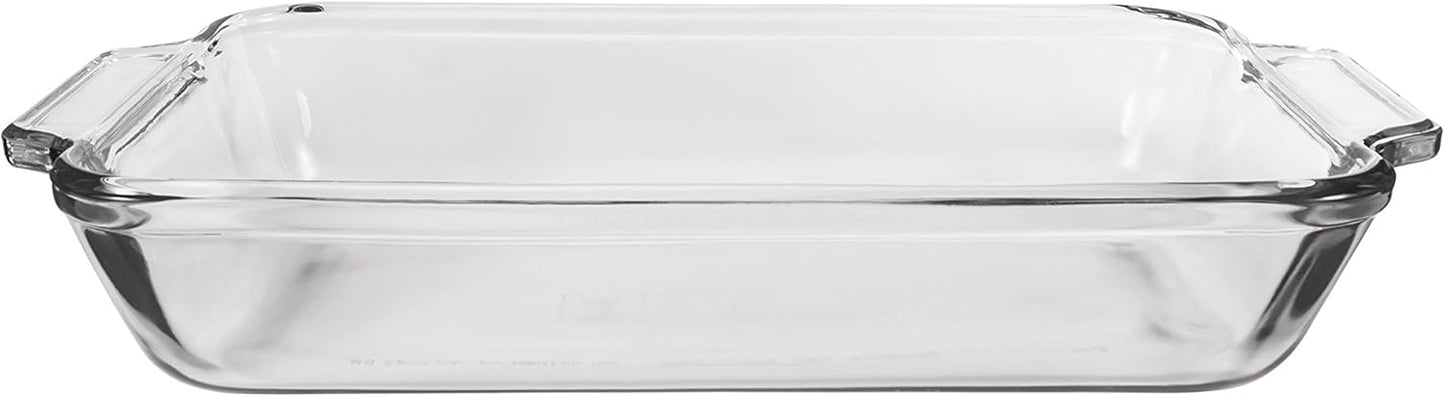 Anchor Hocking Glass Baking Dishes for Oven, 2 Piece Set (2 Qt & 3 Qt Glass Casserole Dishes)
