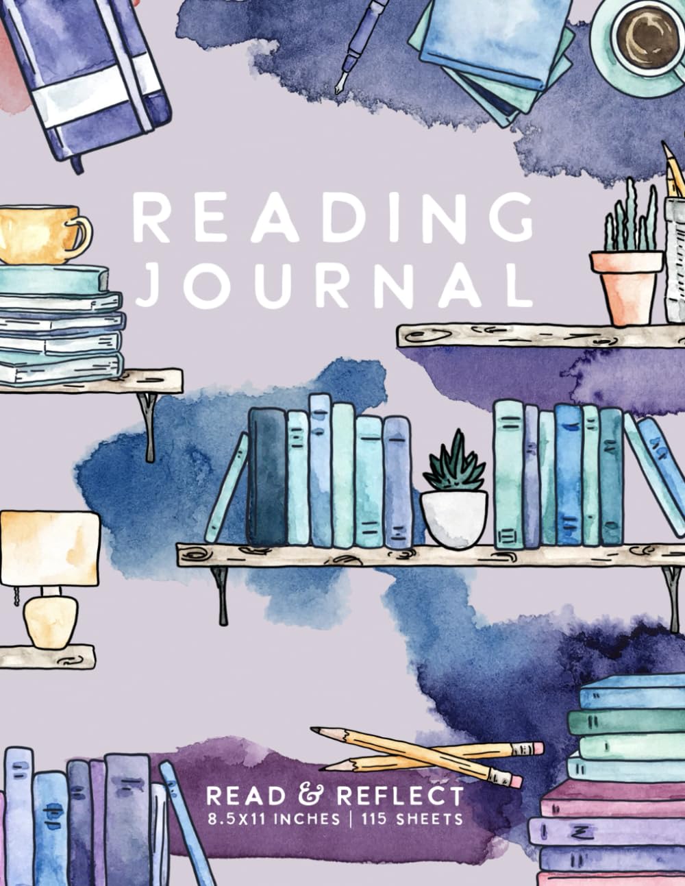Reading Journal (Lavender Shelfie Series): Book Tracker for Quotes and Reflections by schoolnest
