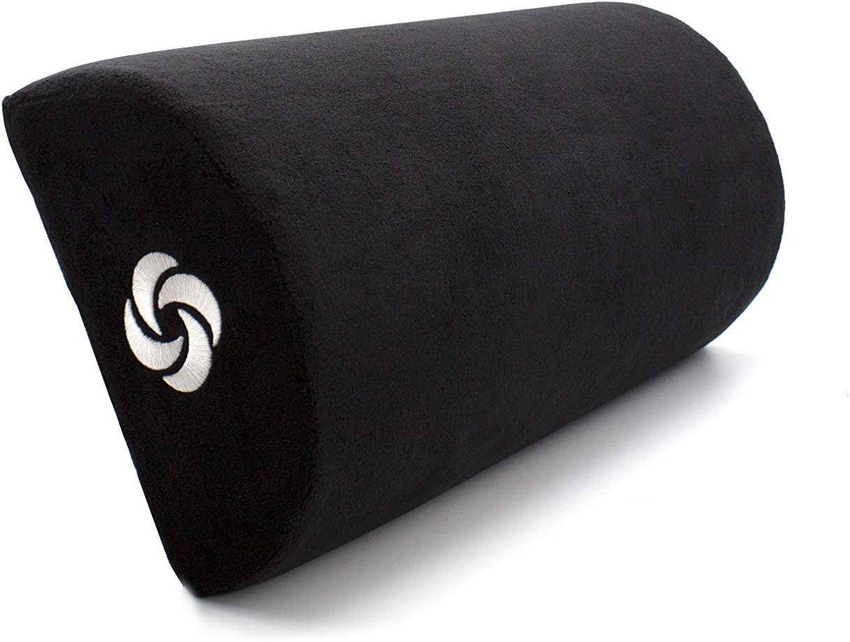 SAMSONITE - Half Moon Lumbar Support Pillow, Elevates Comfort, 100% Pure Memory Foam, Fits Most Seats