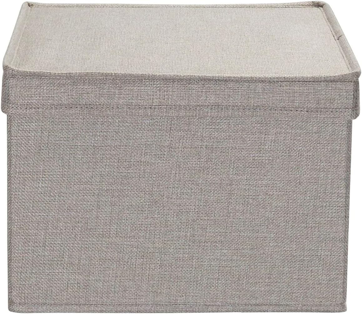 Household Essentials Large Fabric Storage Bins 2 Pack, Gray