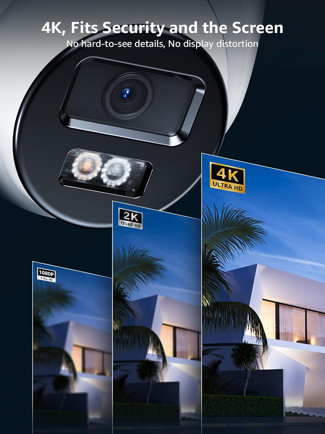 ANNKE C800 4K PoE Security Camera with AI Human/Vehicle Detection, IP Cam with Audio,Wide Angle, Remote Access, Spotlight Night Vision, IP67 Waterproof, H.265+, Support up to 512GB TF Card