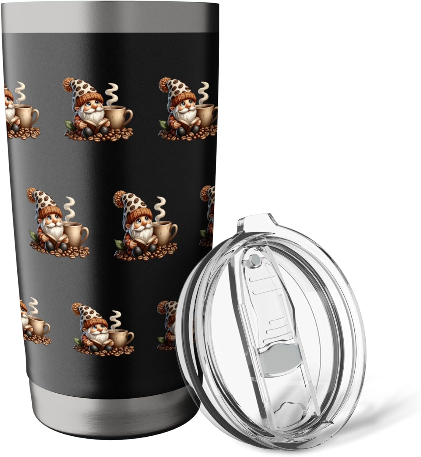 Book Reading Coffee Gnome Biggest Coffee Mug For Teacher Stainless Steel Insulated Tumbler