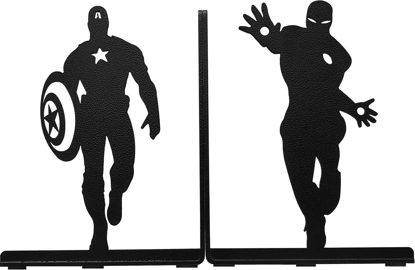 Superhero Bookends | Decorative Bookends for Shelves | Non-Skid Book Holders for Shelves, Table | Unique Home/Office Decor | Heavy Bookends| Metal Book Ends| 7x5.5x4 Inches Each