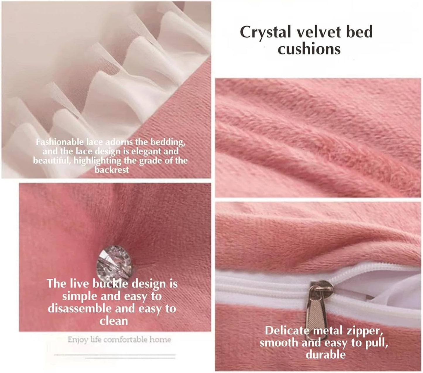Solid Color Reading Pillows Large Backrest Bed Back Cushion Wedge Lumbar Support Rest Pillow,Headboard Pillow Bed Backrest Bolster(Size:47"/120cm,Color:A)
