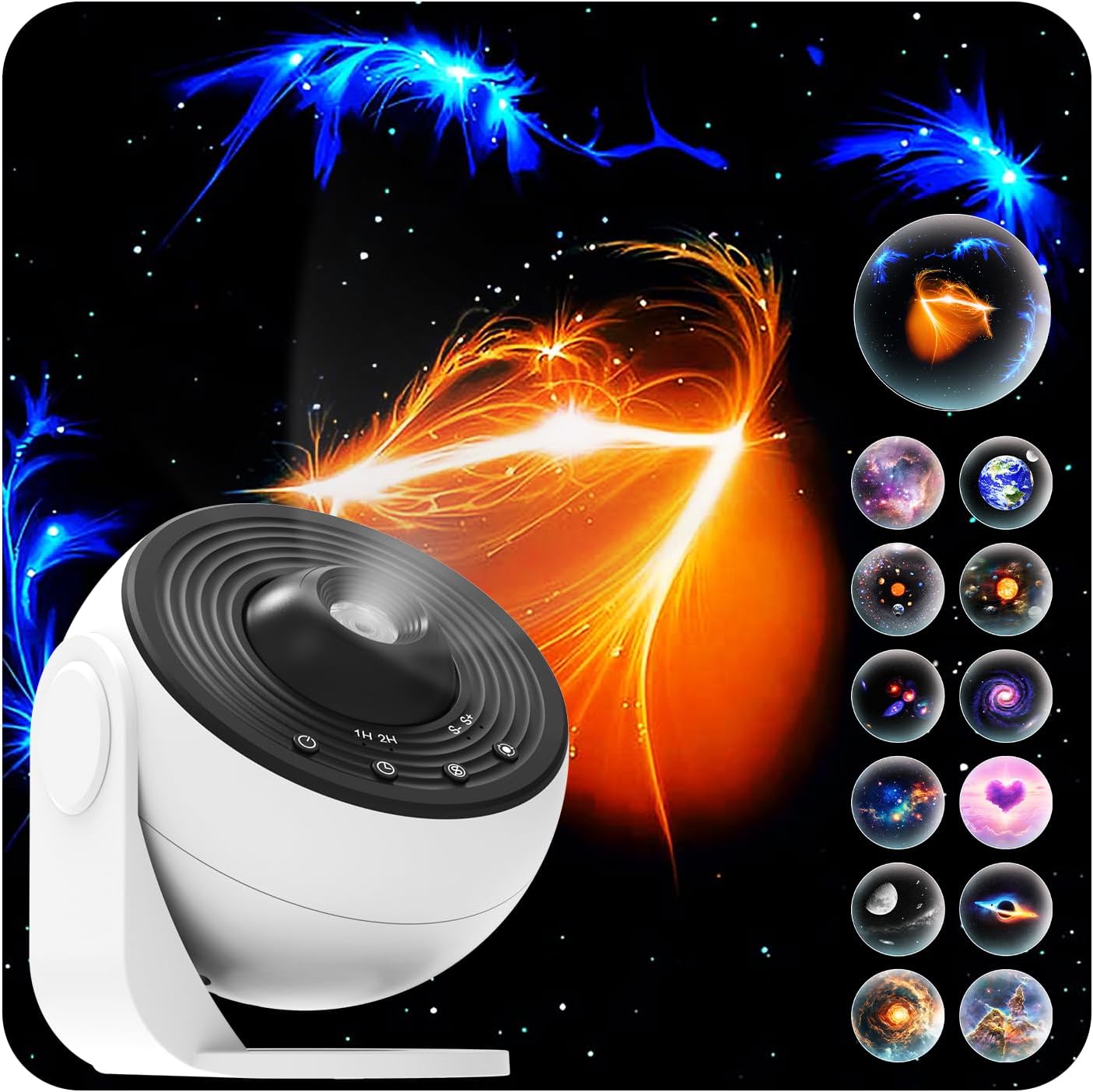 Galaxy Projector Pro, 13 in 1 HD Planetarium Projector Pro with Timer | Nebula & Milky Way Star Light for Ceiling | LED Space Galaxy Bedroom Night Light for Adults Kids