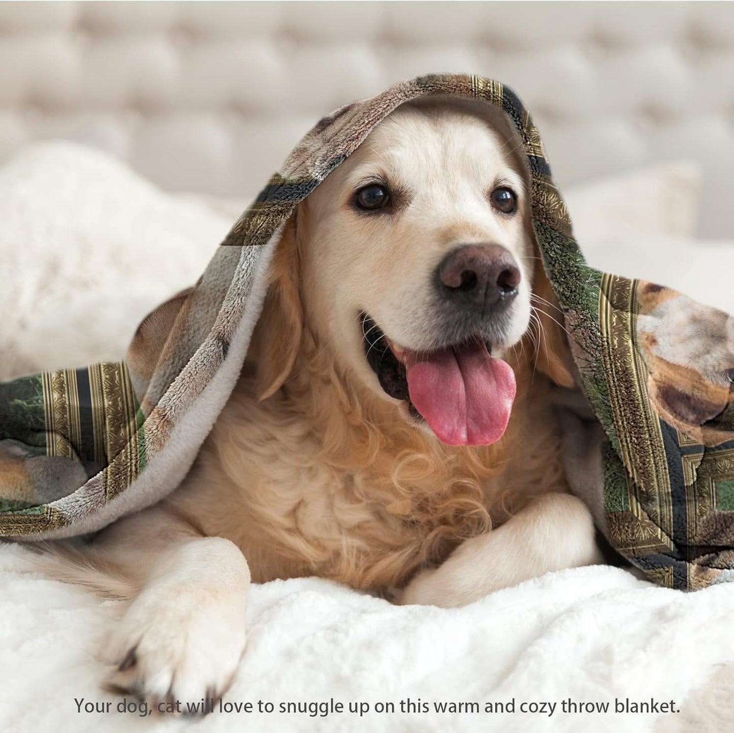 Throw Blanket English Bulldog Dog Blankets Fuzzy Fleece Soft Blanket Cozy Warm Travel Blanket for Couch Sofa or Bed, Dogs Lover Gift, 60 x 80 Inch