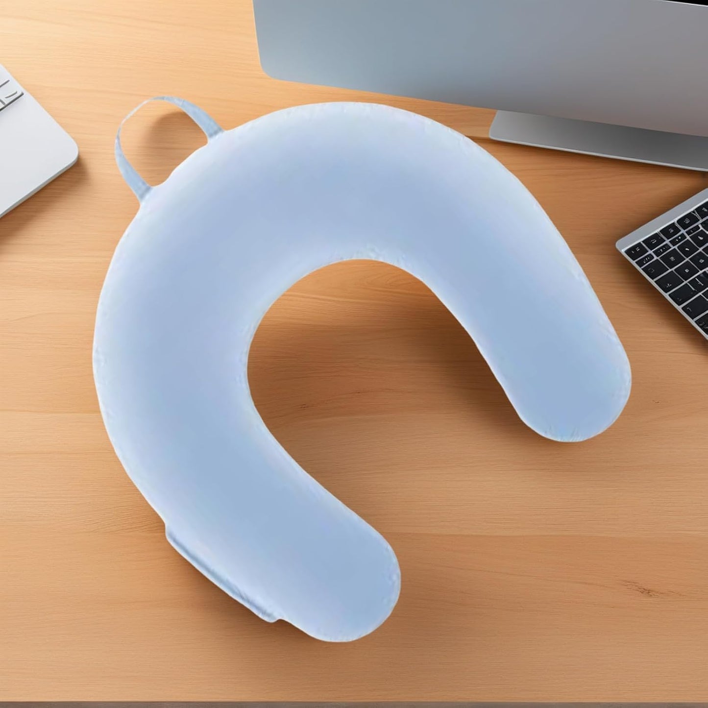 Reading Pillow - Ergonomic U Shape Cushion | Bed Chair Pillow | for Adults Elbow Rest Reduces Fatigue Desk Couch Floor Sofa Sitting Working Crocheting Writing