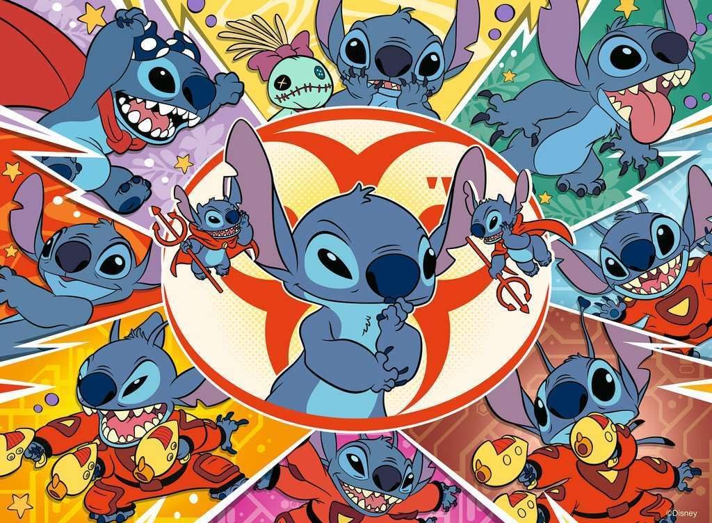 Ravensburger Disney Stitch: in My Own World 100 Piece XXL Jigsaw Puzzle for Kids - Every Piece is Unique, Pieces Fit Together Perfectly