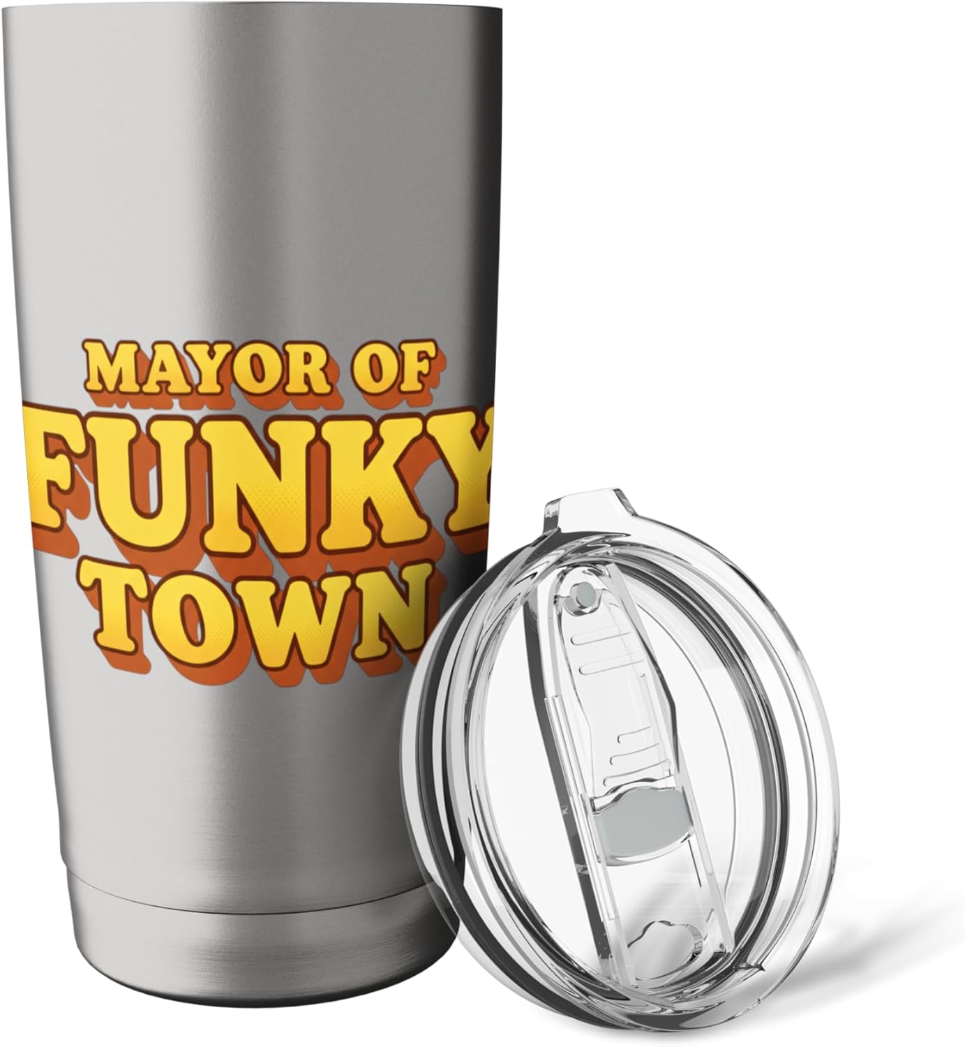 Mayor Of Funky Town Retro 70S Kids Disco Nostalgia Stainless Steel Insulated Tumbler