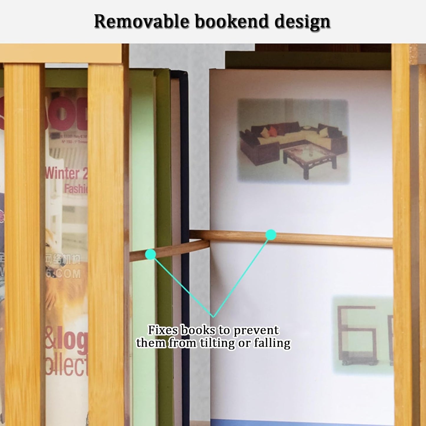 YVYKFZD Rotating Bookshelf, Bamboo Revolving Bookcase, Narrow 360° Display Storage Rack, Floor Standing Corner Book Shelf Organizer, for Small Space, Bedroom, Study Room(Brown,6 Tier 14.5x14.5x70in)