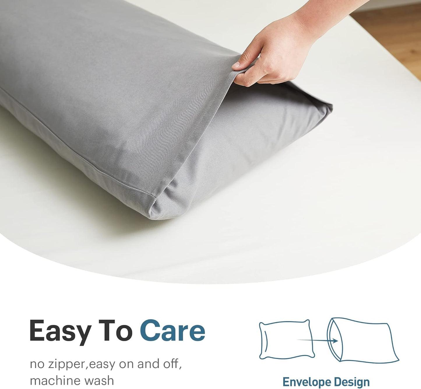 Acanva Fluffy Body Pillow for Adults and Pregnancy, Soft Long Full Pillow Insert for Side Sleepers