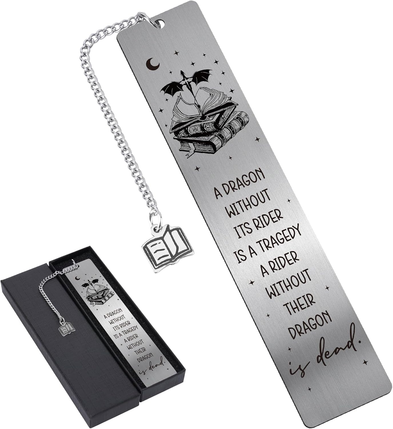 Fantasy Fourth Wing Bookmark - Cool Dragon Metal Bookmarks Reading Men Gifts Funny Adventure Novel Fans Page Makers for Boys Reader Bookish Book Lovers Students Birthday School Accessories